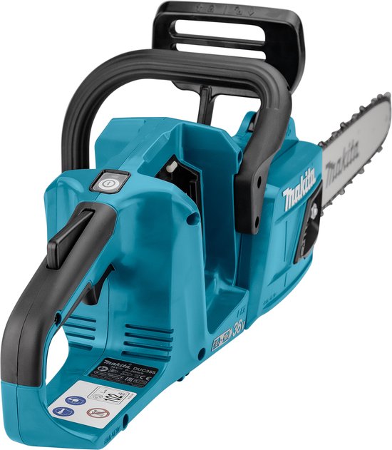 Makita DUC355PG2J 2x18V Li-Ion accu kettingzaag set (2x 6,0Ah) incl. Mbox - 35cm - koolborstelloos — afbeelding 4