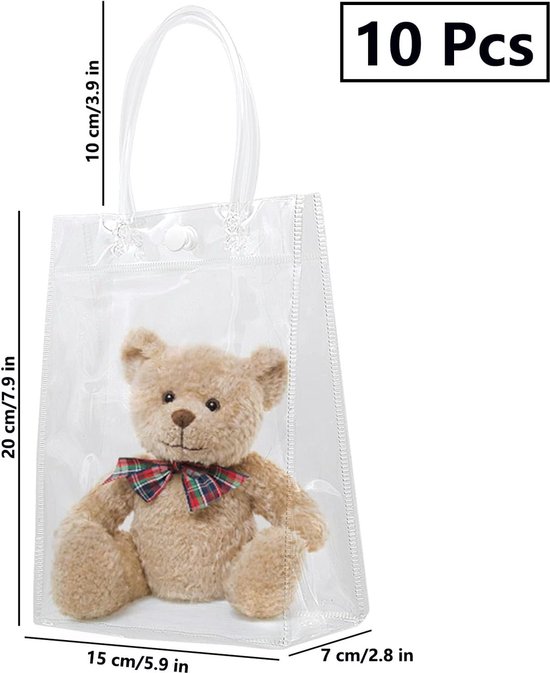 Sac Cadeau En Pvc Transparent Avec Poignée En Gros Pour Création