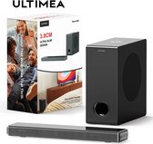 ULTIMEA - Barre de son - Avec caisson de basses - Barre de son TV - 2.1 - Mode son surround 3D - Enceinte PC - Jeux - Bluetooth