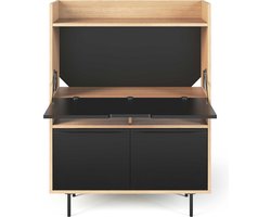 Temahome - bureau/opbergkast Limo 104cm - eik/zwart