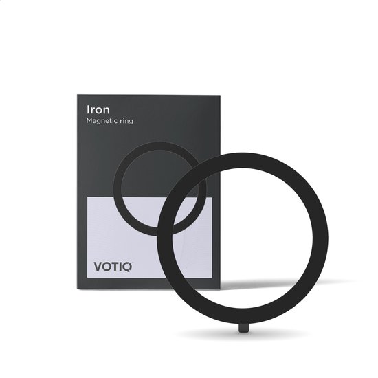 VOTIQ® Universele Ring geschikt voor MagSafe - Magnetische - Sticker - Zwart