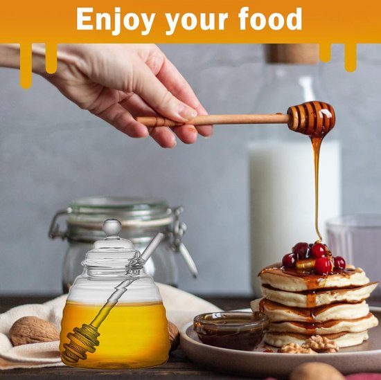 Récipient Miel 400ml Pot à Miel En Verre 400ml Avec Cuillère - Distributeur De Miel Transparent - Design Ruche Et Abeilles Pot Miel Design Cuisine Récipient Miel 400ml Pot à Miel En Verre 400ml Avec Cuillère - Distributeur De Miel Transparent - Design Ruche Et Abeilles Pot Miel Design Cuisine