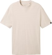 Tom Tailor T-shirt T Shirt Met Structuur 1040874xx12 27609 Mannen Maat - XXL