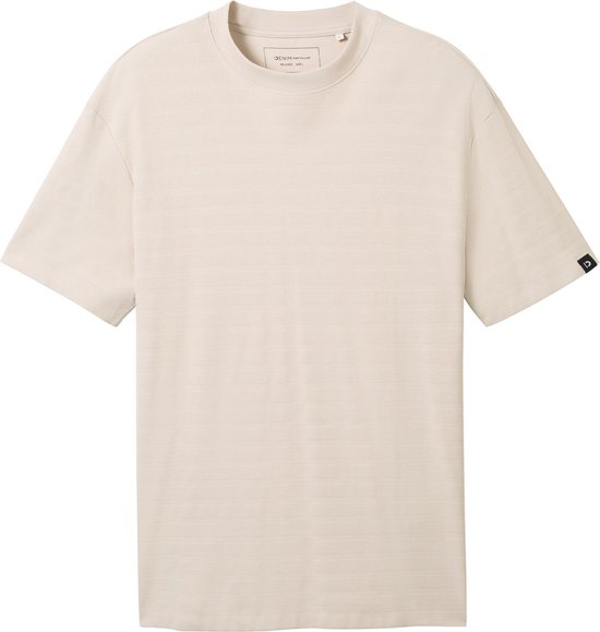 Tom Tailor T-shirt T Shirt Met Structuur 1040874xx12 27609 Mannen Maat - XXL