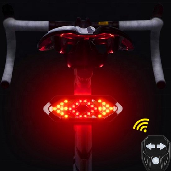 *** LED Richtingaanwijzer Fiets en of Scootmobiel - Knipperlicht - Draadloos - Fietsverlichting - Veilig Onderweg - van Heble® *** — afbeelding 3