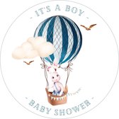 Baby shower -Autocollant- Autocollant de fermeture- Sceau- Félicitations - bébé - Emballage - Cadeau - 40 mm - 24 pièces - Fête - Friandise - Anniversaire - Fête d'enfants - Emballage - Décoration