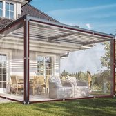 Waterdicht transparant zeil met ingestanste ringen - 2 x 6m stuks voor outdoor activiteiten