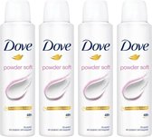 Dove Powder Soft Deo Spray - 4 x 150 ml
