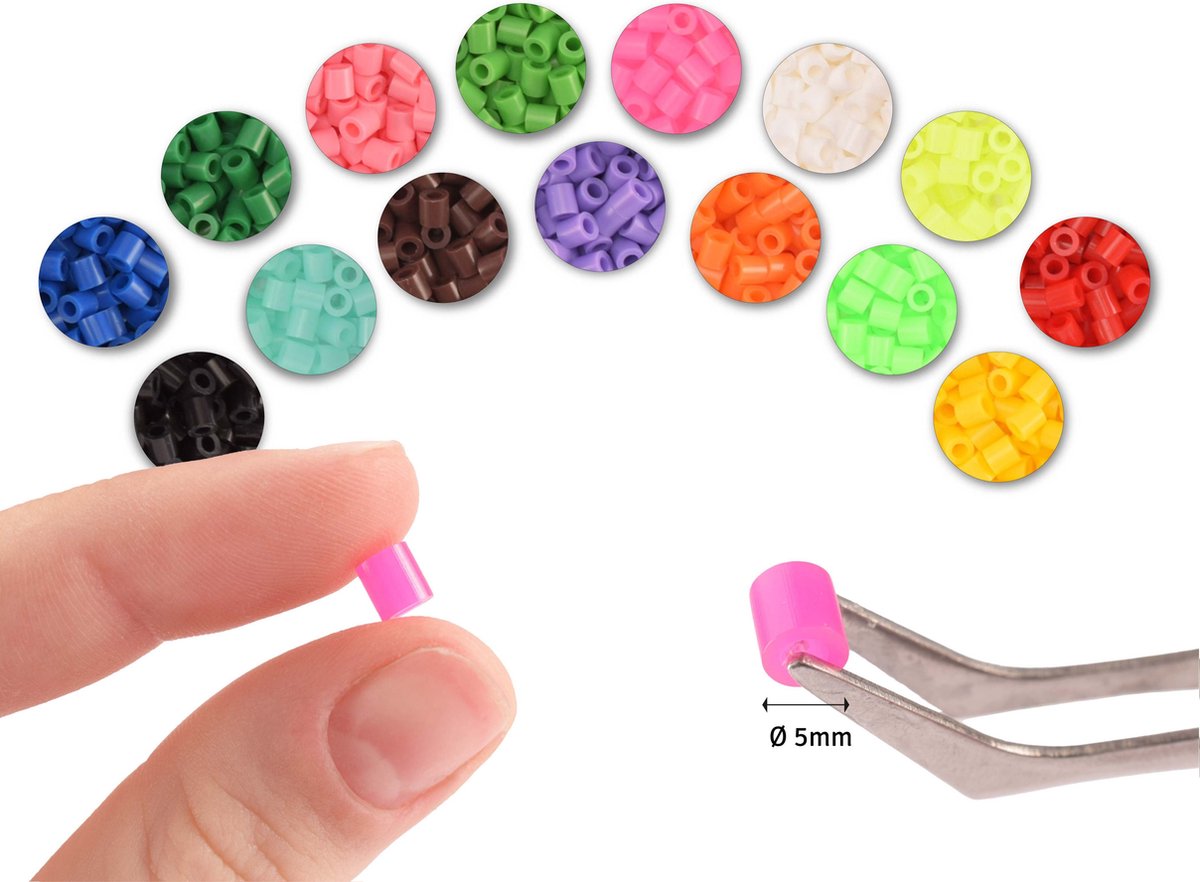 Vaessen Creative Strijkkralen Set - Assortiment - 10.000 stuks - Incl. Accessoires — afbeelding 7