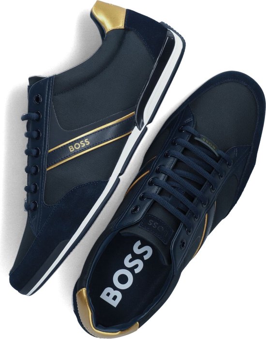Boss Saturn Lowp Lage sneakers - Heren - Blauw - Maat 44