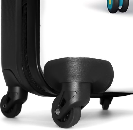 NoBoringSuitcases.com® - Valise cabine enfant Aéroplane - Bleu - Enfants - Garçons - Bagage à main - Valise de voyage - Valise chariot - Valises 55x40x20 cm - 55x35x25 cm