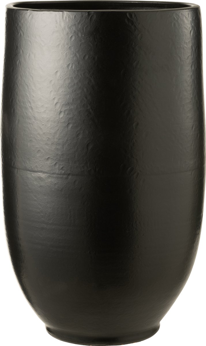 J-Line vaas Ying - kermiek - zwart - large - 90 cm hoog