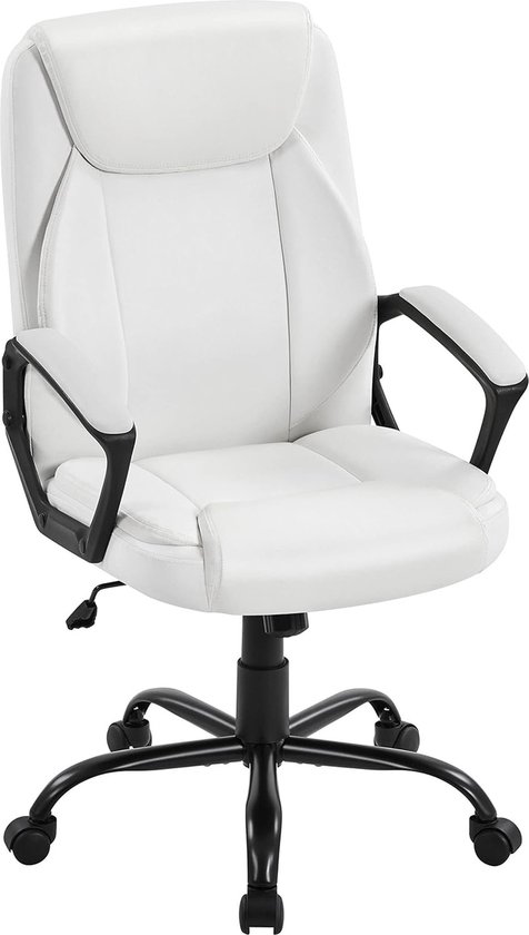 Ergonomische Bureaustoel - Bureaustoelen voor Volwassenen - Office Chair - Game Gaming Stoel - Bureau Stoel - Wit - max 136kg