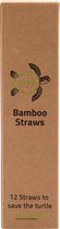 12 Bamboe rietjes | herbruikbare rietjes | Inclusief Kokosnoot schoonmaakborstel | Duurzame rietjes