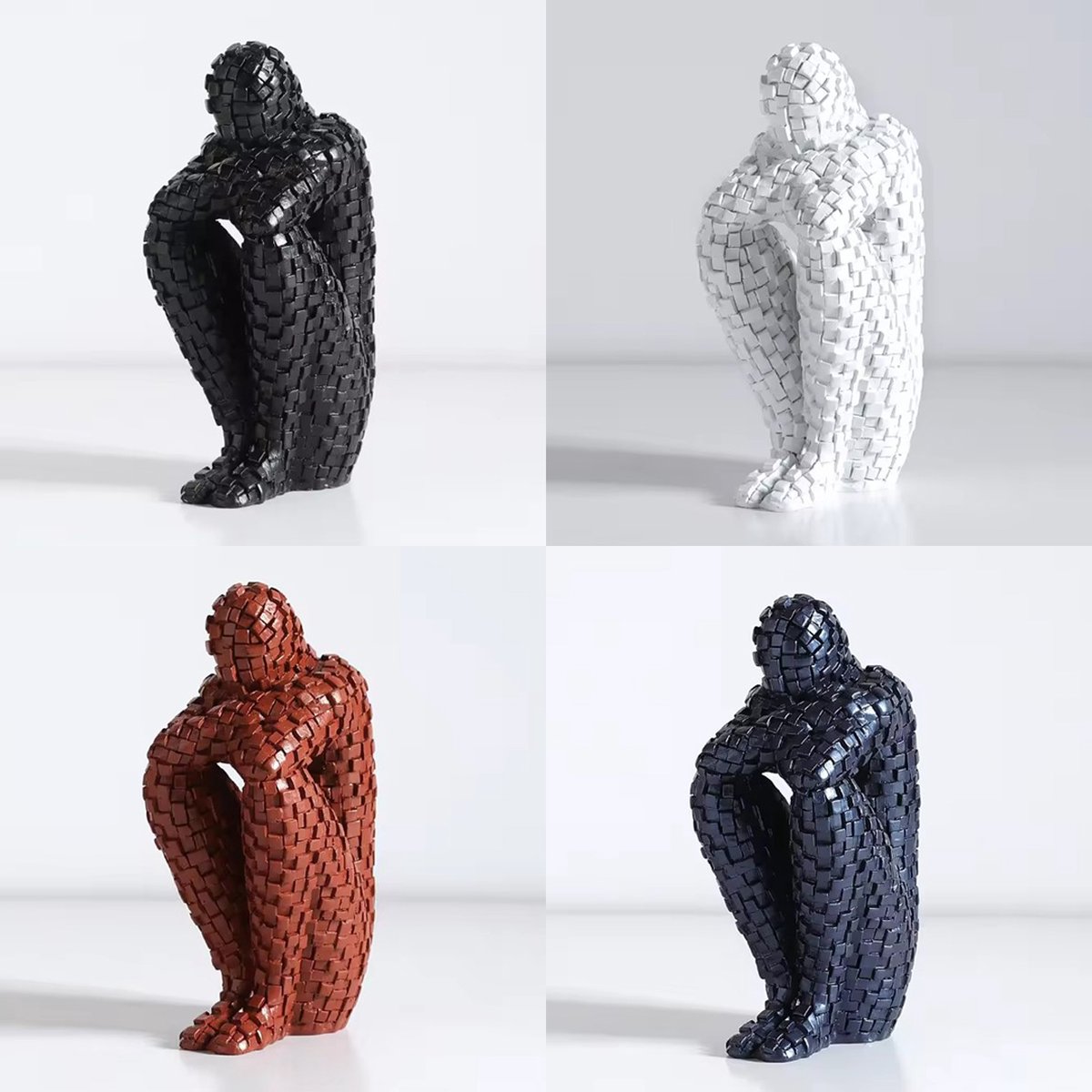Set van 4 mozaïek beelden