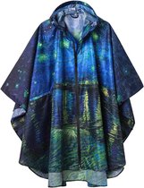 HOCK Rain Star Regenponcho, extra lang, met capuchon en borstzak, 100