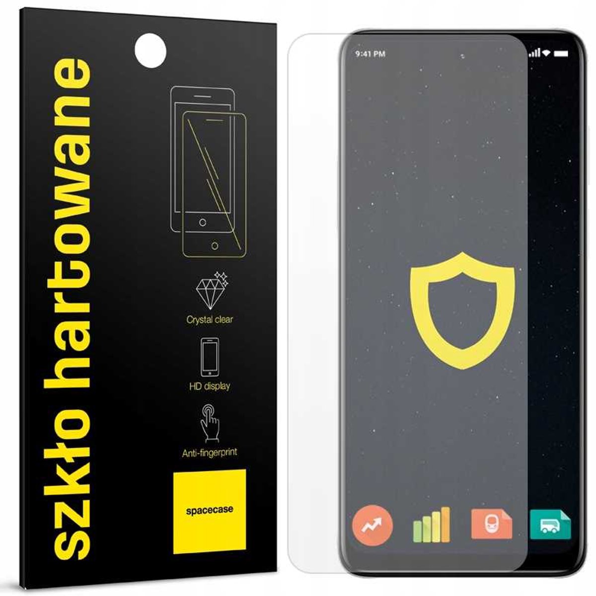 Spacecase Gehard Glas 2.5D Voor Motorola G22 E32 E32S Schermbescherming