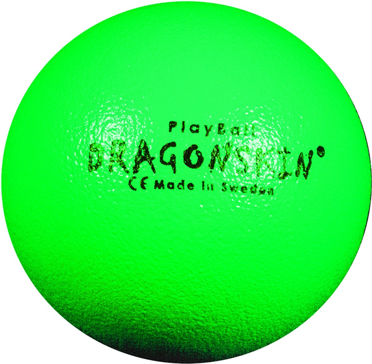 Dragonskin - Foambal met huid - 150 gram - 16 cm - neon-groen