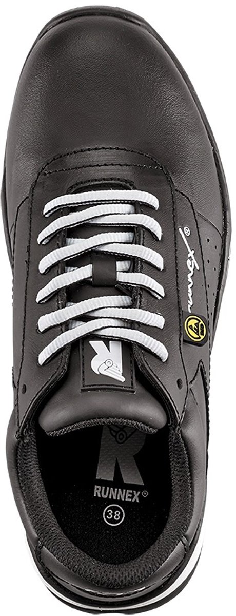 RUNNEX Dames S3-veiligheidsitshalb-schoenen GirlStar Zwart/Wit
