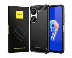 Spacecase Case Carbon Cover Voor Asus Zenfone 9 10 Zwart