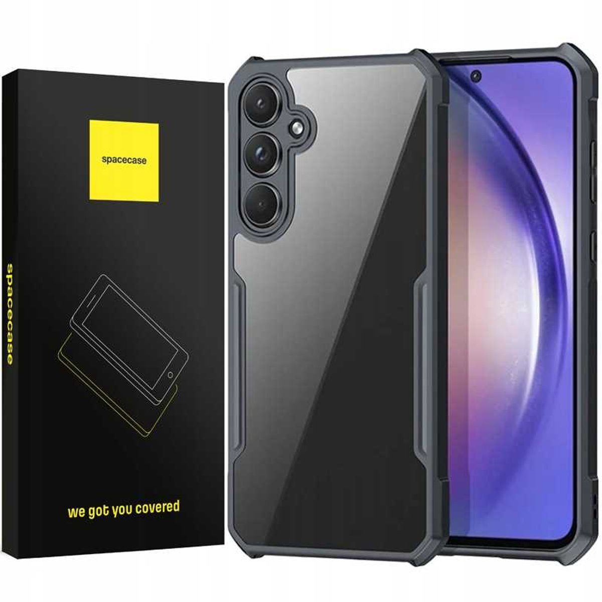 Spacecase Case Galaxy M55 5G Zwart Voor Samsung