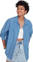 Chemise ample en coton tissé anthracite Trendyol Twoaw20Go0107