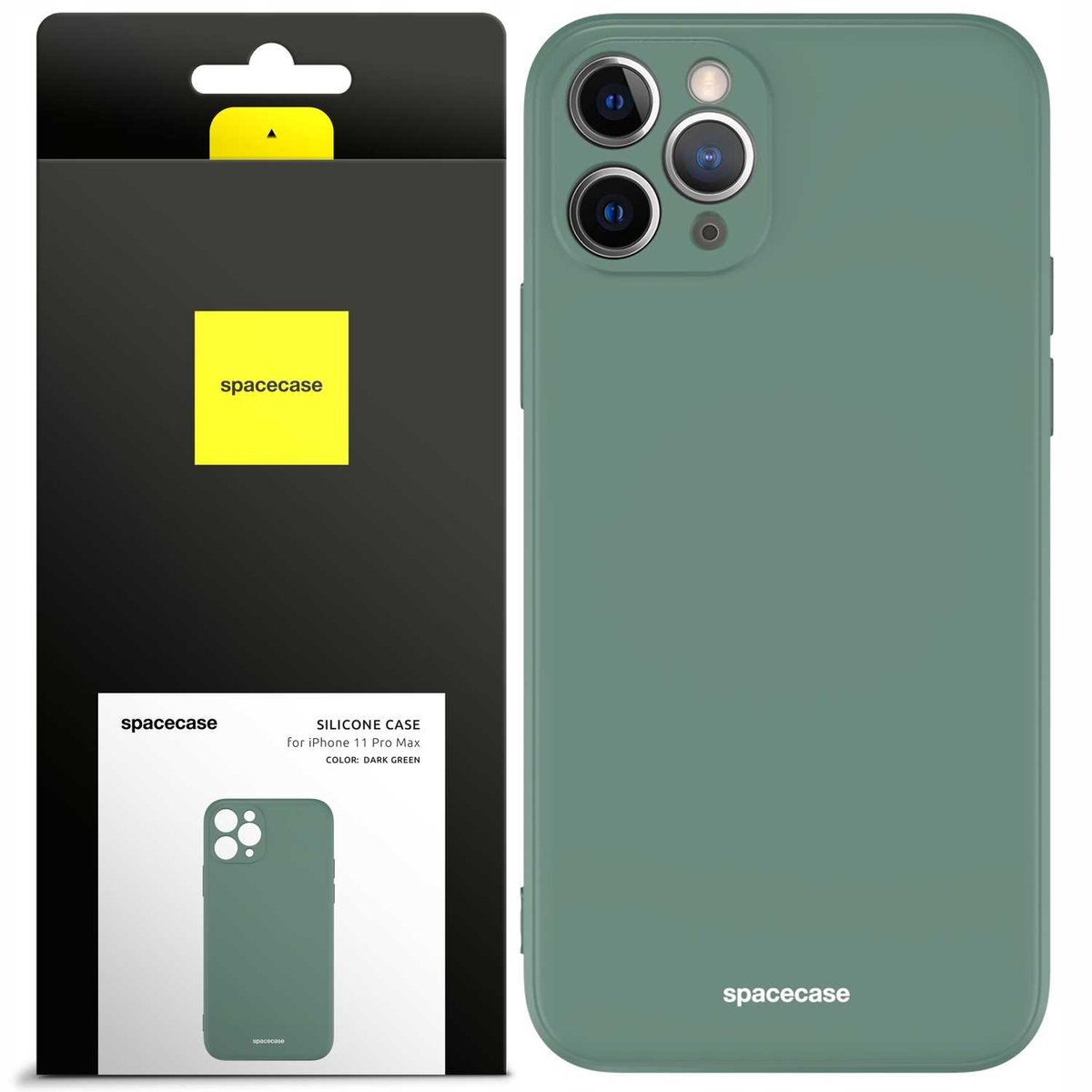 Spacecase Siliconen Hoesje Voor Iphone 11 Pro Max Hoesje Groen Cover