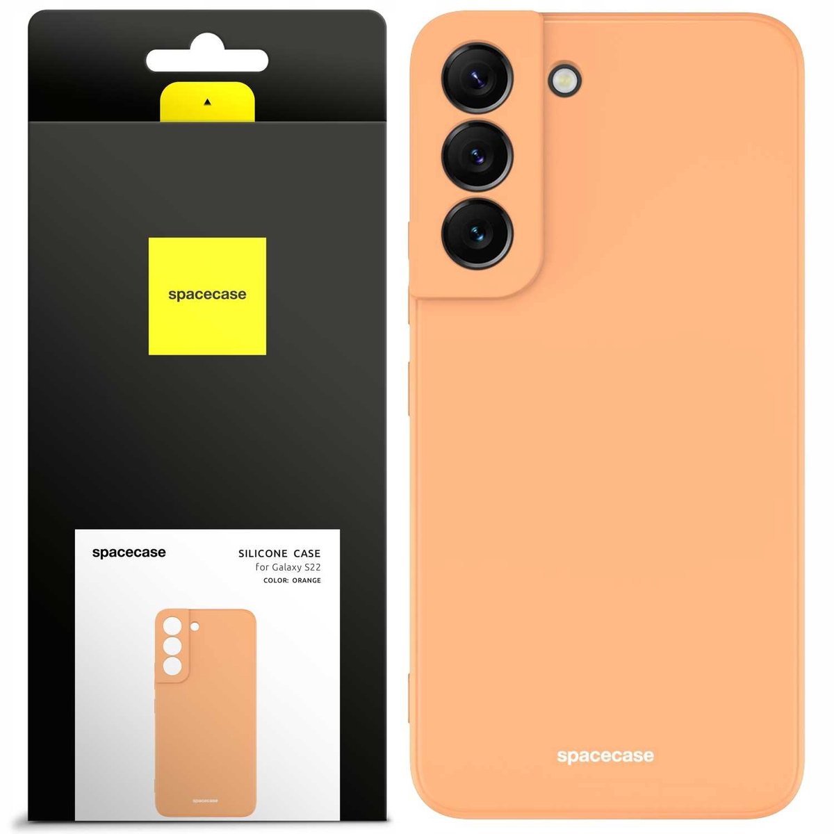 Spacecase Siliconen Case Cover Voor Samsung Galaxy S22 Oranje