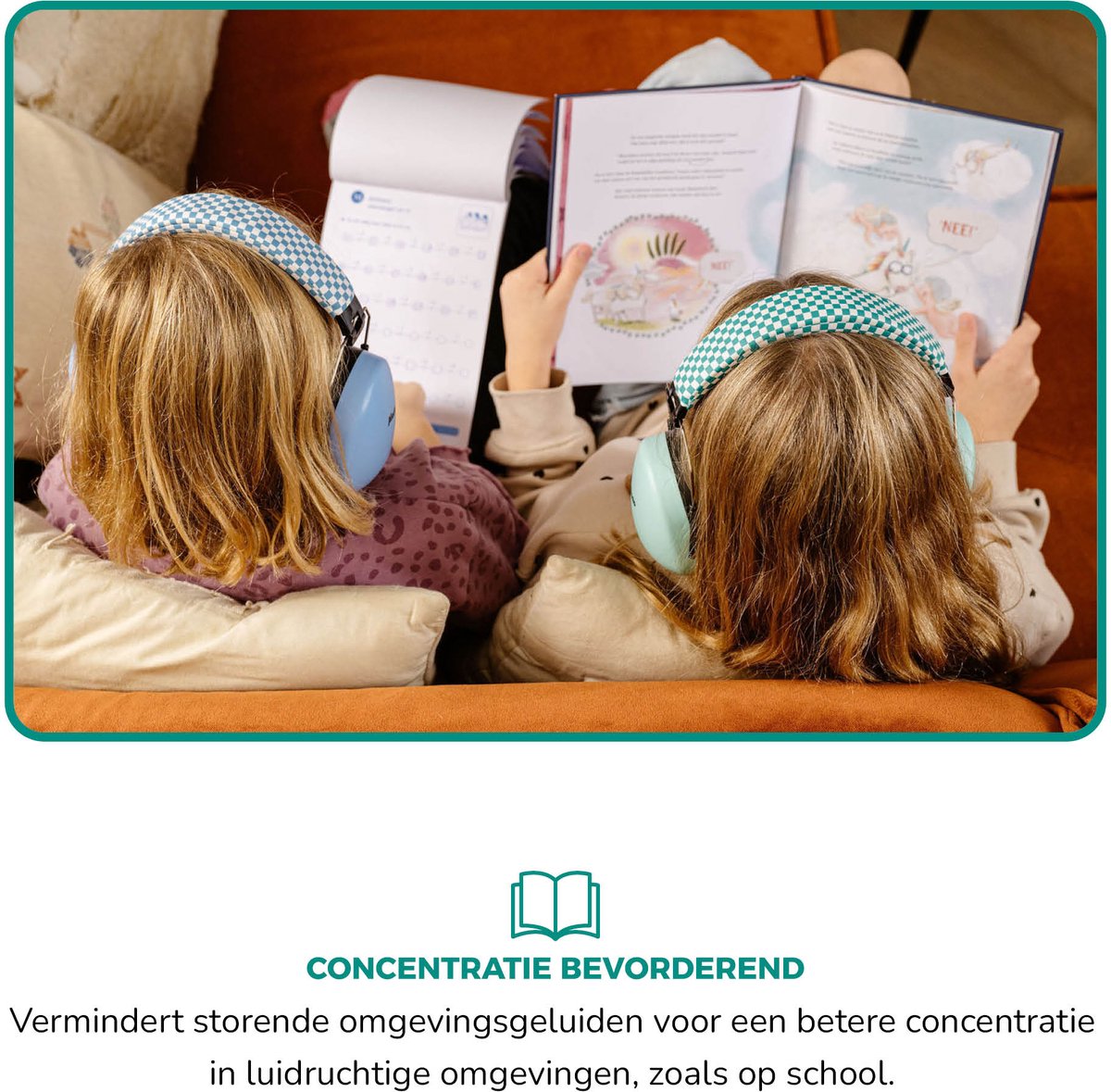 Alecto Gehoorbescherming Kinderen - Dempt harde geluiden - Verhoogd concentratie - BV-71 Oorkappen - Groen – foto 8