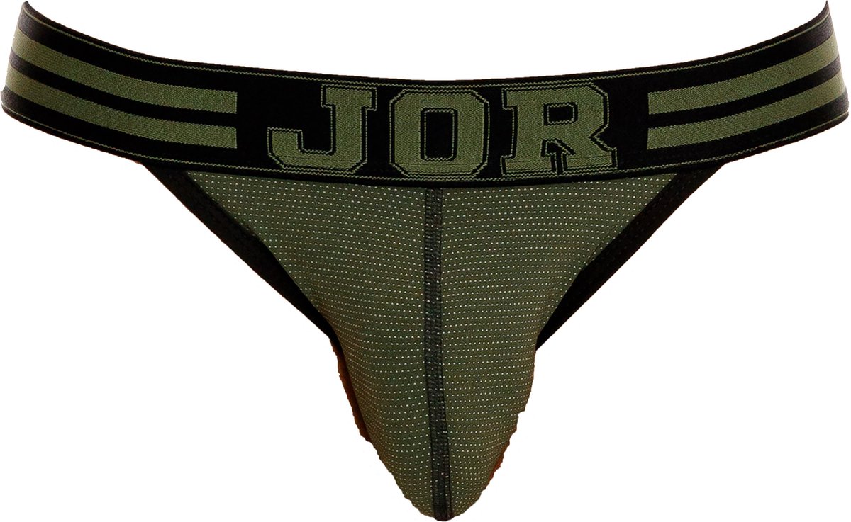 JOR College Thong Green - MAAT S - Heren Ondergoed - String voor Man - Mannen Thong