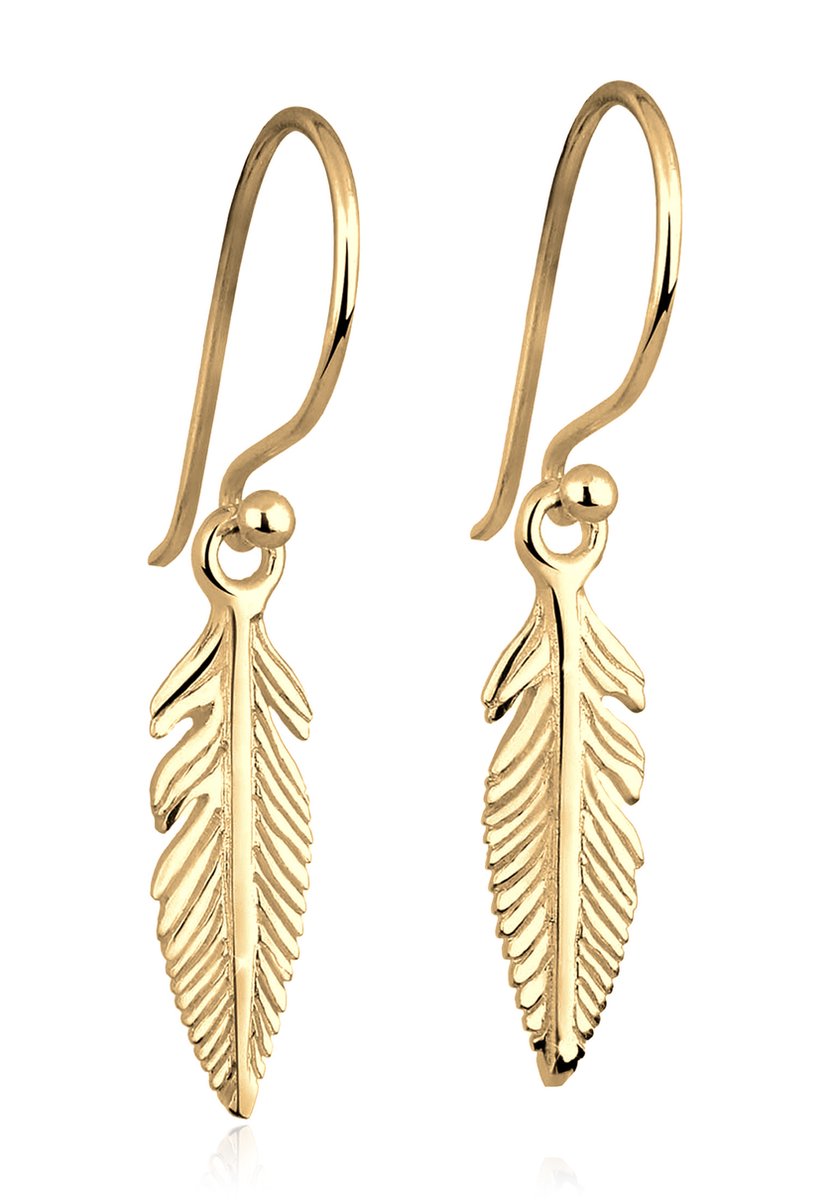 Elli - Oorbellen - Dames Oor Hanger Veer Boho in 925 Sterling Zilver - Dames