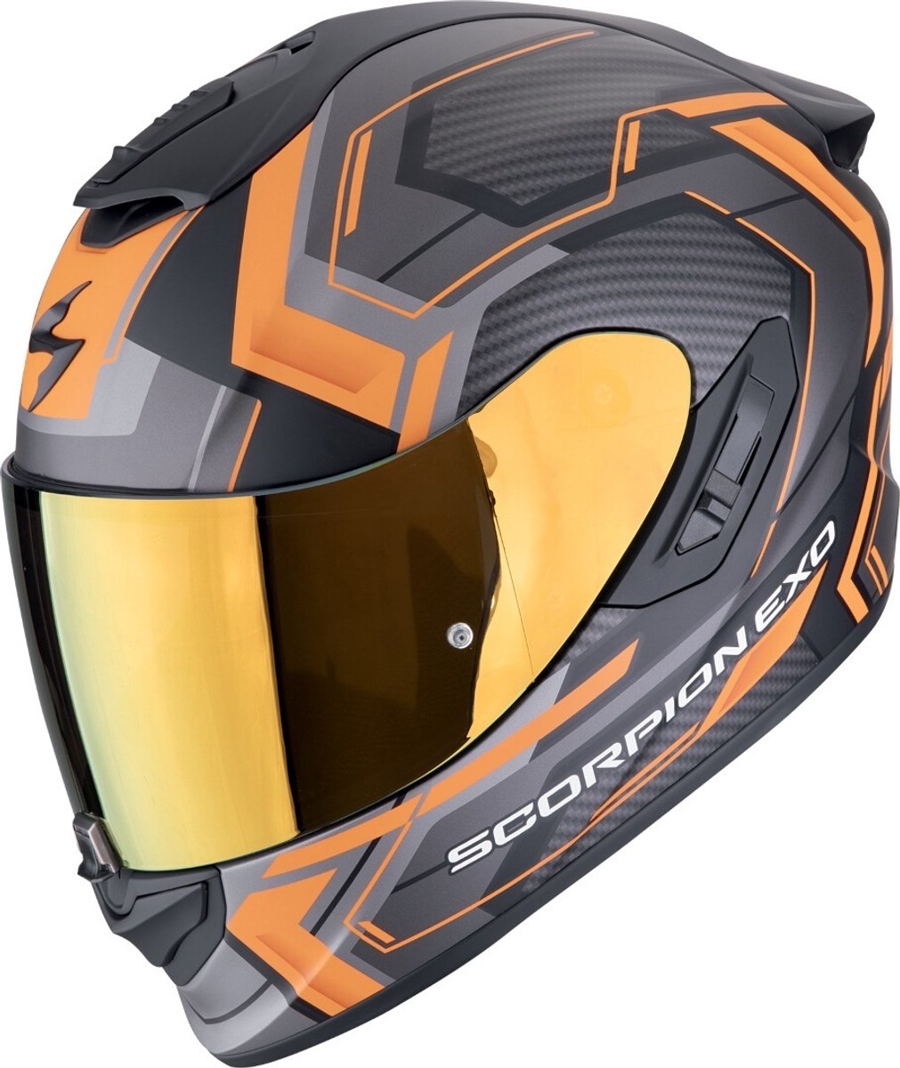Scorpion EXO-1400 Evo II Air Linart Zwart Oranje Integraalhelm - Helm