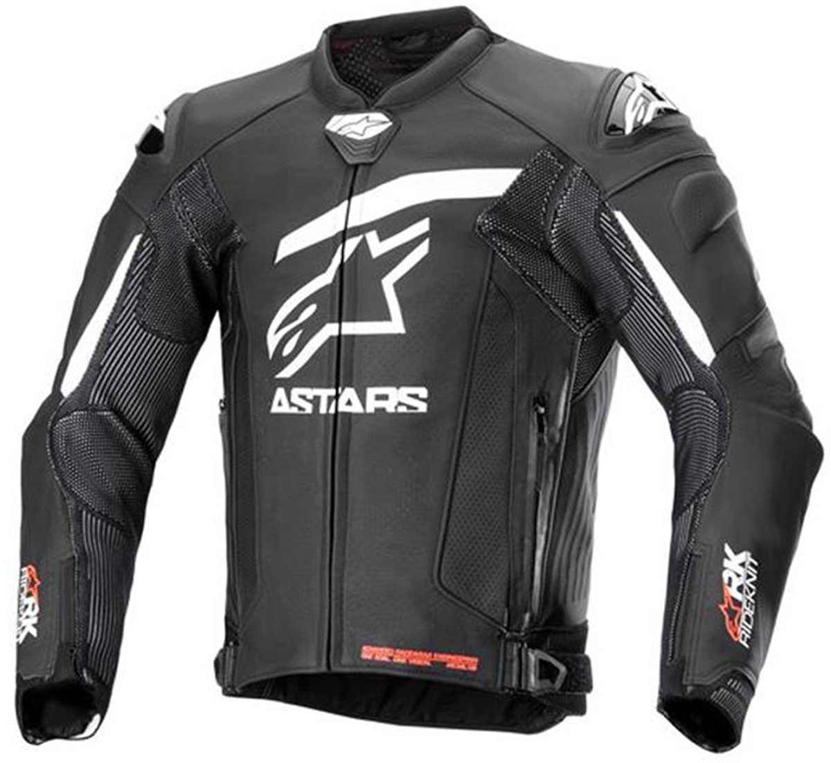 Alpinestars GP Plus R V4 Rideknit Leren Jas Zwart Wit - Jas