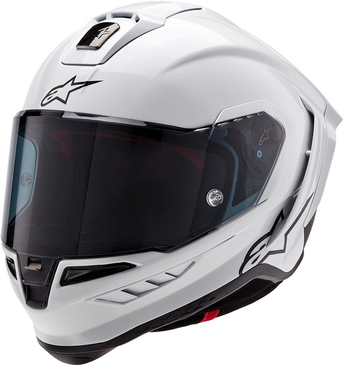 Alpinestars Supertech R10 Wit Glossy Zwart Mat Integraalhelm - Maat M - Helm