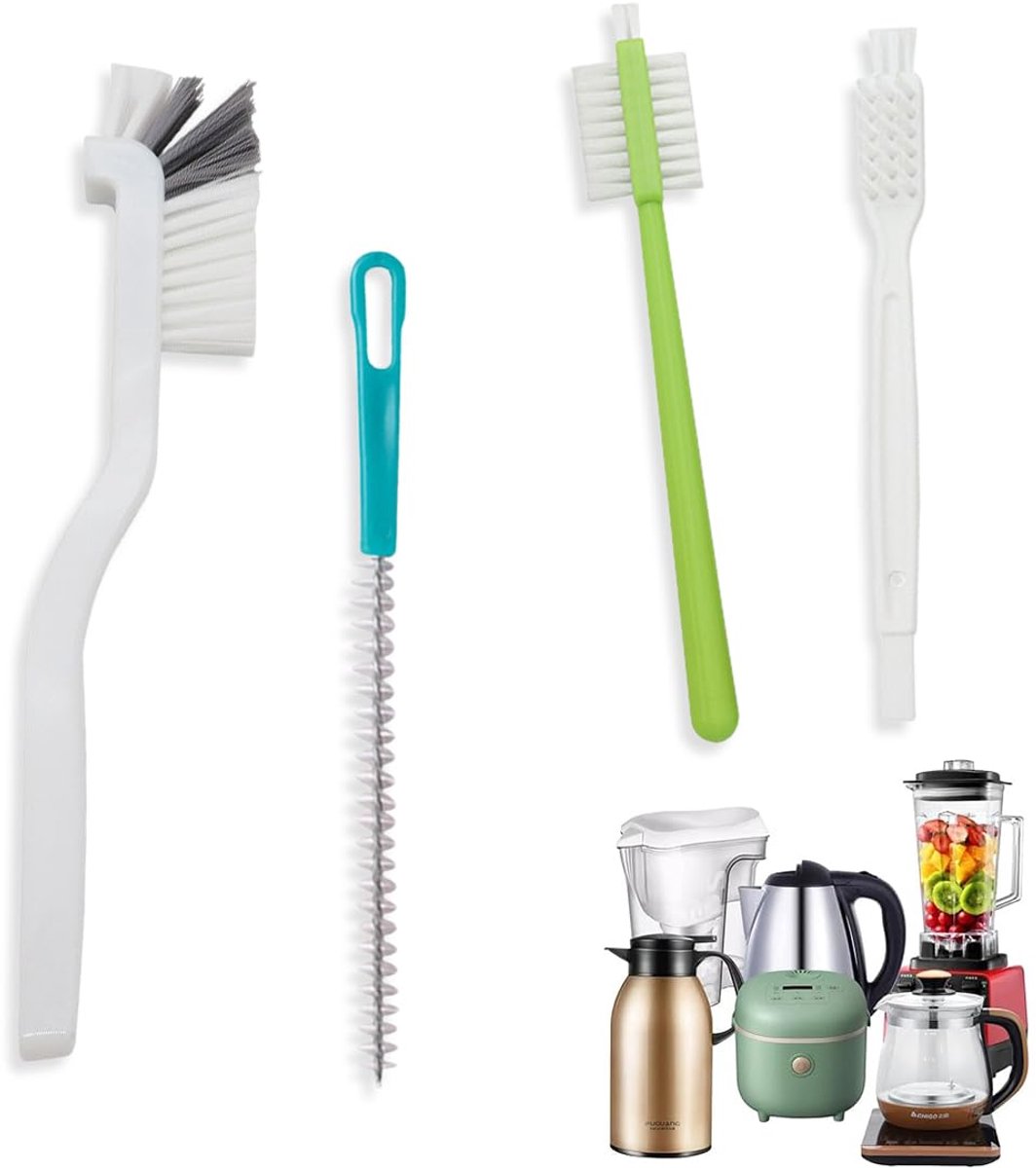 My Ninki ® Uitgebreide Reinigingsborstelset met Vier Unieke Borstels voor Keuken en Huishouden