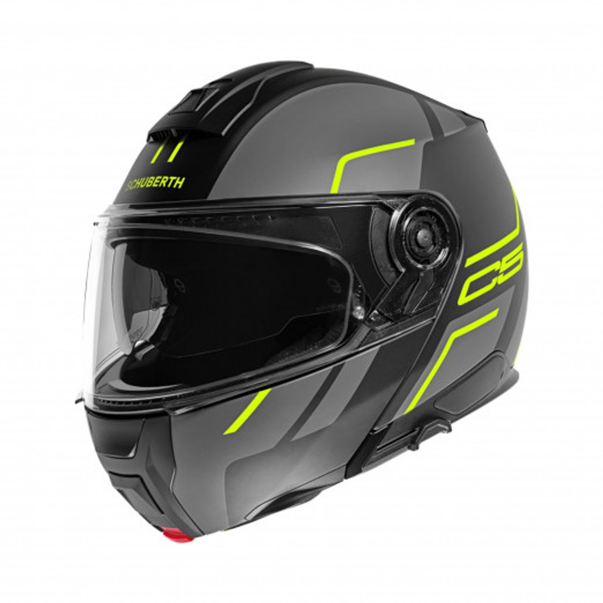 Schuberth C5 Master Zwart Geel Systeemhelm - Helm