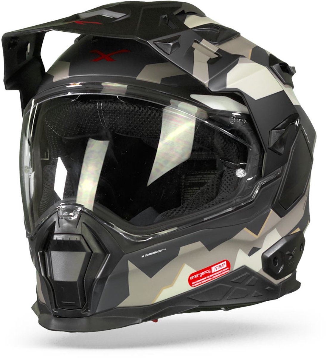 Nexx X.WED2 Hillend Grijs Sand Mat Adventure Helm - Helm