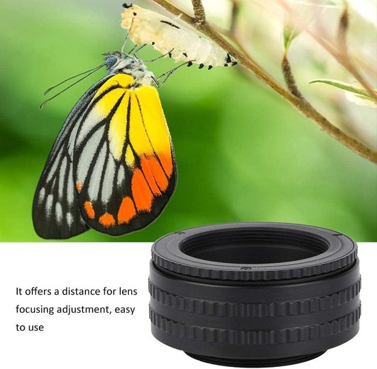 Helicoid M42, M42 Naar Instelbare Scherpstellende Helicoïde Lensadapter Macrobuis M42 Accessoire 25-55mm Zwart Helicoid M42, M42 Naar Instelbare Scherpstellende Helicoïde Lensadapter Macrobuis M42 Accessoire 25-55mm Zwart