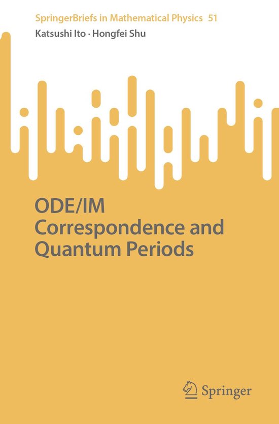 Mathematics and Statistics (R0) - ODE/IM Correspondence and  ... - cover