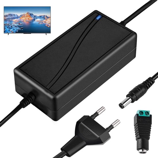 Led-transformator 12 V 5 A voedingsadapter voor ledstrip EU-stekker