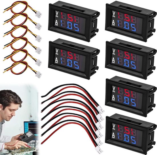Nieuwste AD16-22DVA Digitale Mini Indicator Voltmeter Ampèremeter 50-500V 0-100a