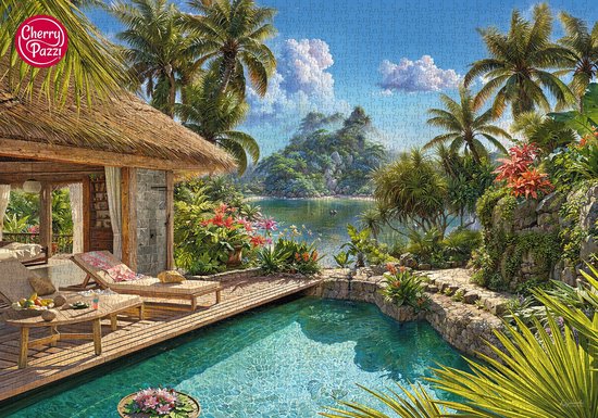 Puzzle Vacances Tropical 2000 Pièces