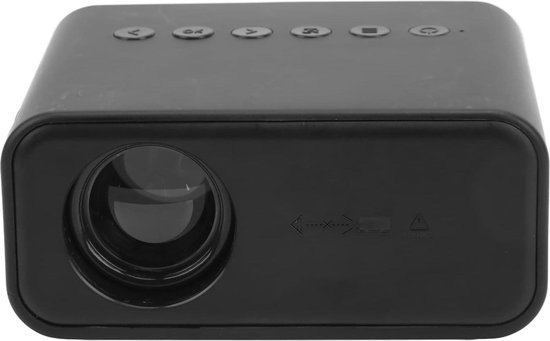 Kleine Thuisprojector, Draagbare Mini-LED-projector met Ingebouwde Luidspreker, Optische Lens, Oogbescherming voor Telefoon