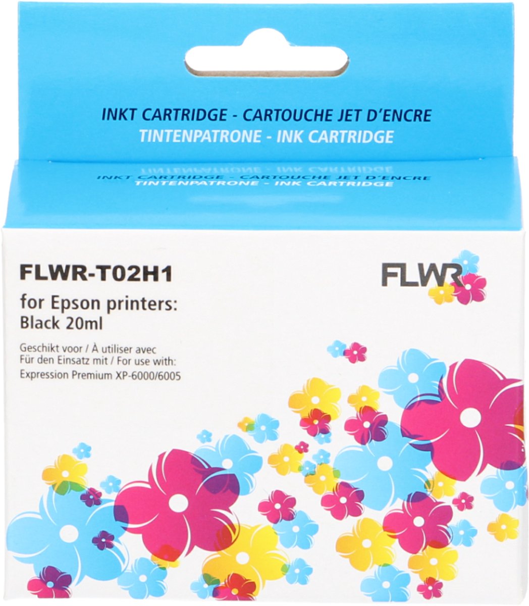 FLWR - Cartridges / Epson 202XL / zwart / Geschikt voor Epson