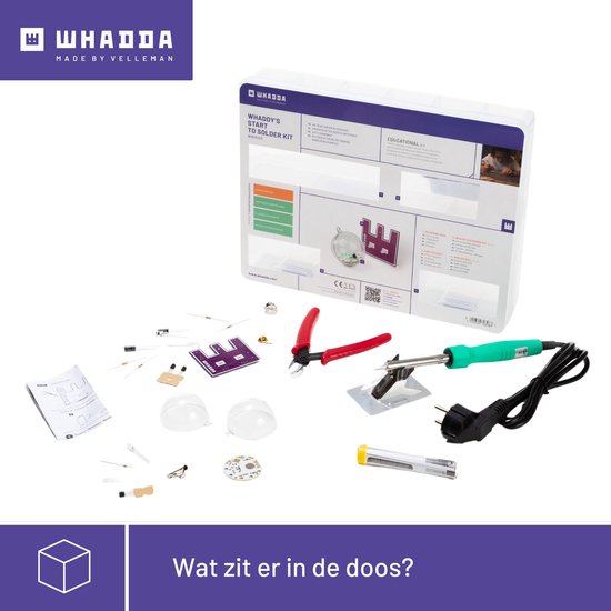 Whadda Soldeerkit, DIY, Madlab elektronische kit, Atom Heart, creëer je eigen cyberpunk reactor, leerzaam en leuk : Velleman Group nv