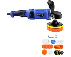 Elektrische Autopolijstmachine - Roterende Polijstmachine - 6 Snelheden - Voor Auto, Bestelwagen & Caravan - Krachtig & Precisie