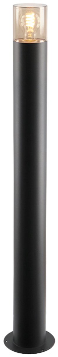 Olucia - SANEL - Paaltjeslamp - Zwart - Vorm: Cilinder