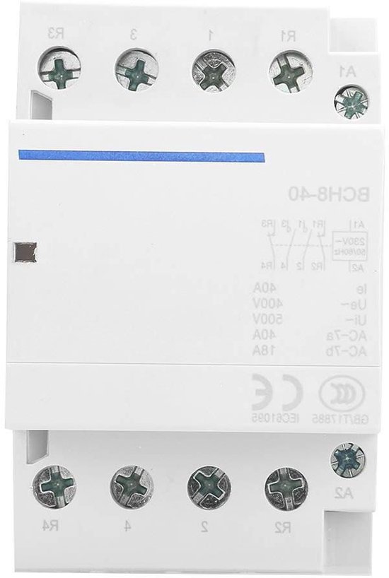 AC Schakelaar Huishouden 220V 230V 2P 2 Pole 2NO 40A DIN