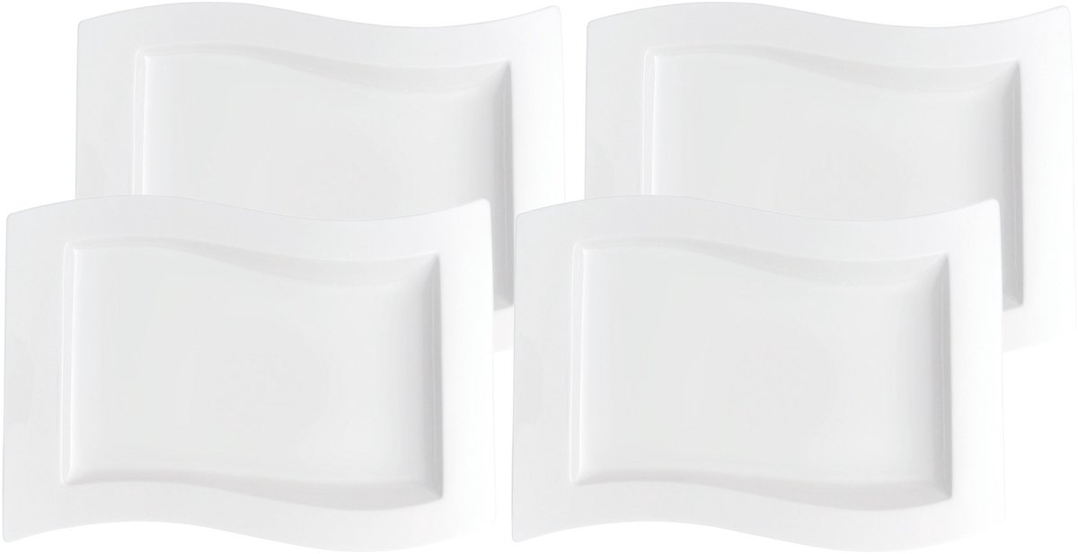 Gourmetteller NewWave 33 x 24 cm Set van 4