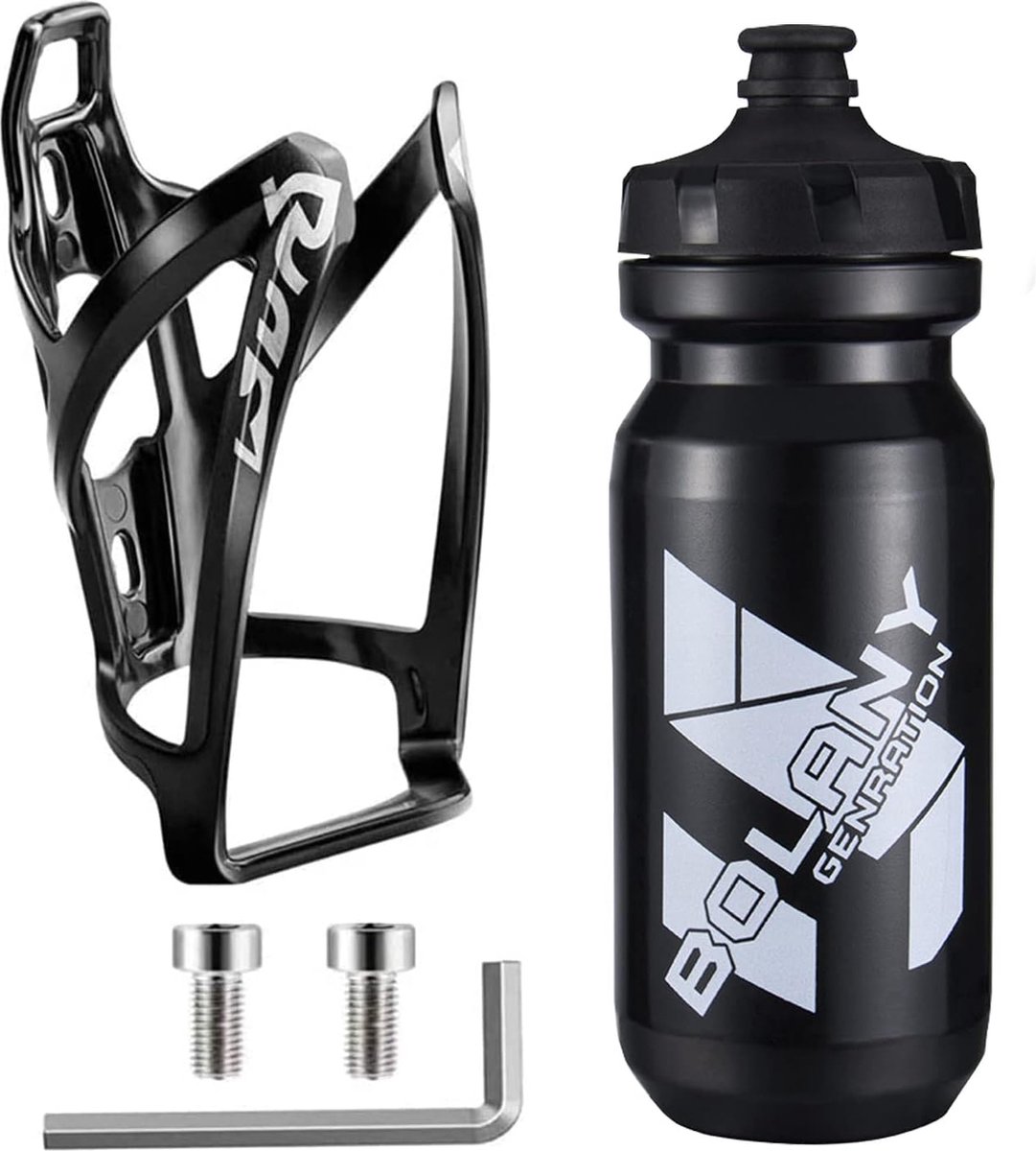 JGS ® Fietsfleshouder Set met Lichtgewicht Fles en Accessoires voor Elk Type Fiets